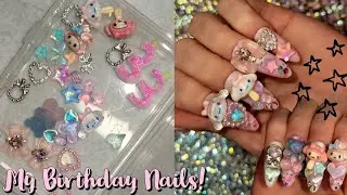Chunky Kawaii Press On Nails |  3D Hand Sculpted Candle Charms 🕯 Nail Reserve +Temu Nail Supplies