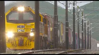 Kiwirail trains on the NIMT by Drone - November 2025