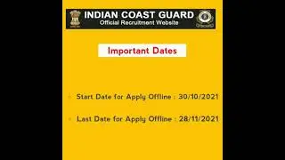 Indian coast guard Group C Recruitment 2021