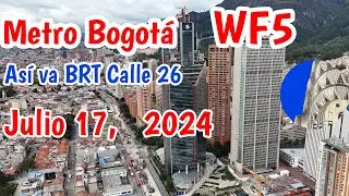 Metro de Bogotá Calle 26 Así va la cimentación buen ritmo de trabajo