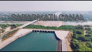 Stunning Aerial View of Ahmedabad's Sabarmati Canal (DJI mini pro4)