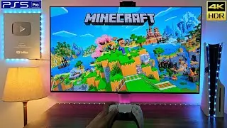 Minecraft (PS5 PRO) 4K HDR 60FPS Gameplay