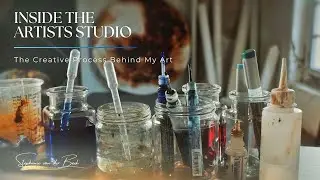 Inside My Studio &ndash; Organic Shapes, Unique Art & a Self-Developed Technique