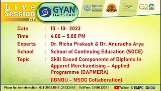 Skill Based Components of Diploma in Apparel Merchandising