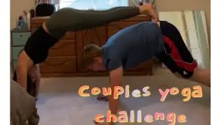 Couples yoga challenge! (Extremely funny)