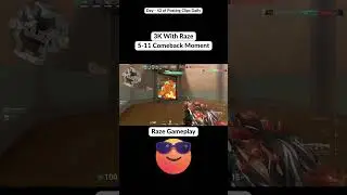 Raze Comeback 3K #valorant #vct #champions #clips #flick #headshot #valorantclips #gamer #gaming