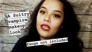 A sultry vampire makeup look | No fangs