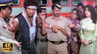 सनी देओल ने चलती बस में बचाई लड़कियों की इज्जत | Sunny Deol, Karisma Kapoor | Jeet Movie | Action