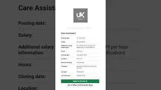 Health Care Assistant#Care Assistant Visa Sponsorship job uk