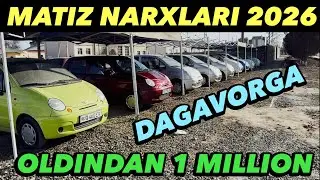 MATIZ NARXLARI 2026✅Bosh to’lovsiz Matiz🔥Matiz Best Narxlari Arzon Matizlar Olami👍 Dagavorga matiz