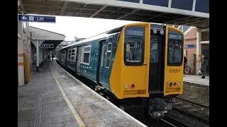 On-Board BR Blue Class 313201 journey to Pompey.... well, nearly.