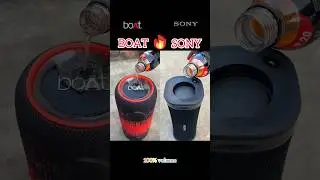 Boat vs Sony Bluetooth speaker Appy Fizz bass test