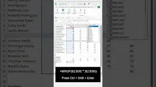 Excel Tip: Minimum Value, Skip Empty Cells