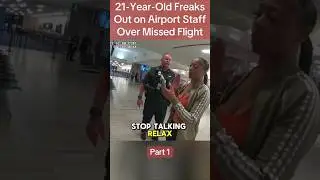 21-Year-Old Freaks Out at Airport | Viral Airport Meltdown 😳✈️ #airport #viral #usa