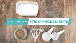 How to Measure Sticky Ingredients | Yummy Ph