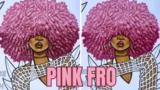Pink Fro For The Win pt. 2 💞 Coloring w/ Ohuhu Markers | Coloring Live Replay