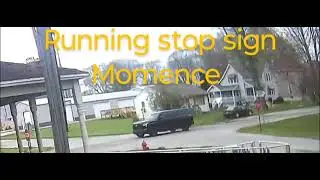 Running stop sign Momence