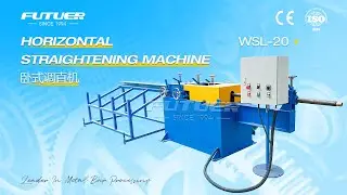 WSL-20 horizontal straightening machine (testing material diameter 127mm purple copper round rod)