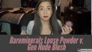 Bareminerals Loose Powder Blush vs. Gen Nude Blush