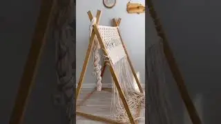 Tent for a children's room in the macrame technique