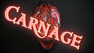 Как сделать маску Carnage из маски Venom