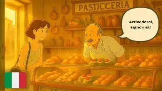 9-Minute Real-Life Italian Dialogue - At the Pastry Shop | A1/A2 Level