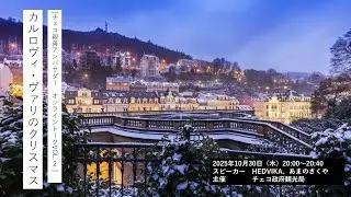 チェコ親善アンバサダーオンライントーク VOL 2『カルロヴィ・ヴァリのクリスマス』