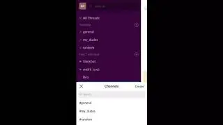 HOW TO CREATE A CHANNEL ON SLACK MOBILE