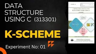DATA STRUCTURE USING C Manual Solution ||  EXPERIMENT NO: 01  || DSU manual K Scheme || DSU Manual