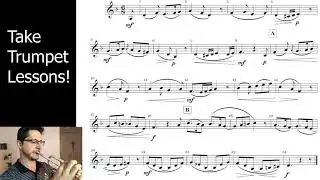 Slow Unison Etude for Trumpet | 2020-2021 Region 29 | Middle School Audition Music