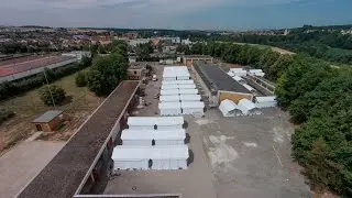 Einblicke in die Zeltstadt in Neuenstadt