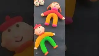 Beautiful ❤️ cute and simple clay dolls #diy #diydolls #kidscraft #newcraftidea #kidsfun