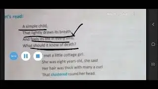class 7 English poem (We are seven) video 1