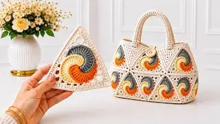 How to Make a Beautiful Crochet Bag | Easy Crochet Motif Tutorial 