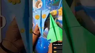 how to make a paper airplane short #shorts #shortsfeed #airplane #papertoy #kids #viral