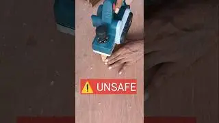 UNSAFE ❌ One Simple Clamp Makes It SAFE ✅ #woodworking #safety #diy #shorts