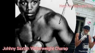 Johnny Saxton-Welterweight Champion-at Bed-Stuy. Boxing- Speedbag for Seniors O.G.M.D.