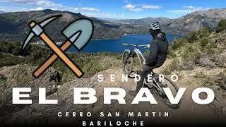 Mountain bike en la Patagonia - Enduro MTB por sendero El Bravo del cerro San Martin de Bariloche.