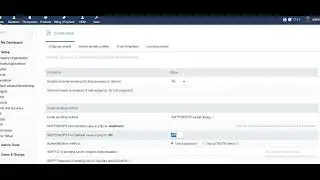 email setup Dolibarr ERP