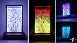 🔥DIY Air Bubble Lamp | Acrylic Sheet & WS2812 RGB LED | Easy Home Decor Idea