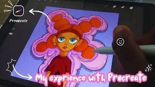 My Experience Using Procreate for the first time| I struggled a bit |