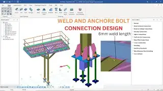 PROTASTRUCTURE WELD CONNECTION DESIGN IN PROTA STEEL #civilengineering #steel