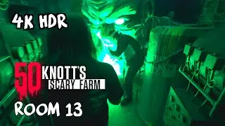 NEW Room 13 maze at Knott's Scary Farm 2023 [4K HDR]