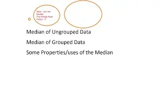Median of Grouped and Raw Data