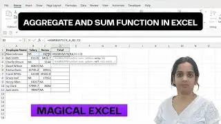 AGGREGATE & SUM function ignore errors in Excel !!