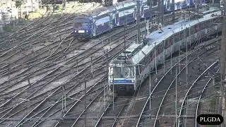 Les voies de Paris Saint Lazare, septembre 2020 : vue depuis le pont du boulevard des Batignoles