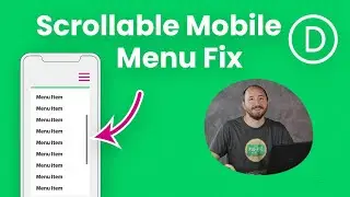 Как сделать выпадающее меню Divi Mobile прокручиваемым по высоте