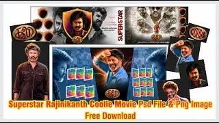Superstar Rajinikanth Coolie Movie Psd File & Png Image Free Download #superstarrajinikanth #coolie