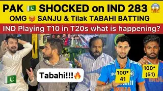 PAK 🇵🇰 Shocked on IND 283 vs AFRICA | TILAK 120 Sanju 100 OMG IND vs SA 4th T20 Pakistan Reaction
