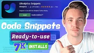 How to use Ultralytics Visual Studio Code Extension | Ready-to-Use Code Snippets | Ultralytics YOLO🎉